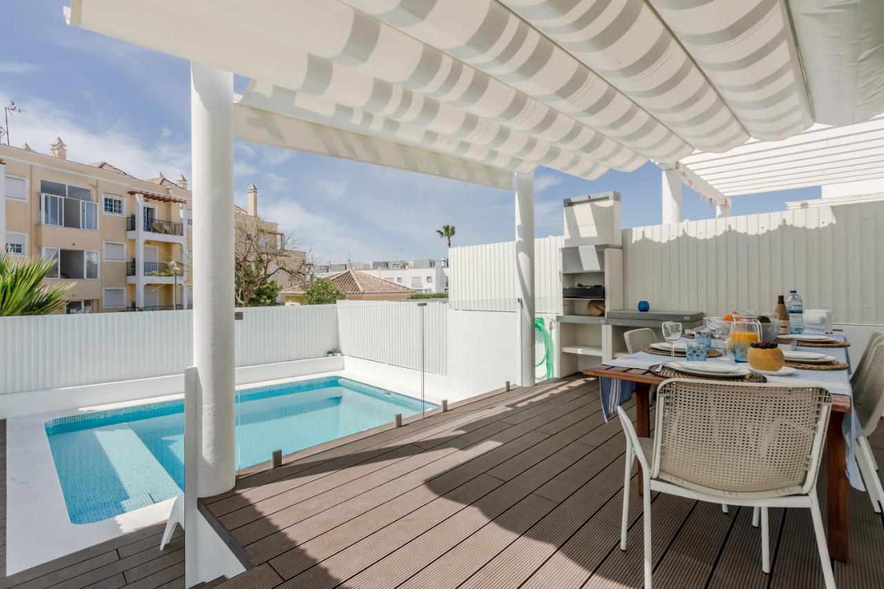 Seascape Villa Private Pool & Rooftop Jacuzzi With Sea View Near Manta Rota Beach Vila Nova de Cacela Exteriér fotografie